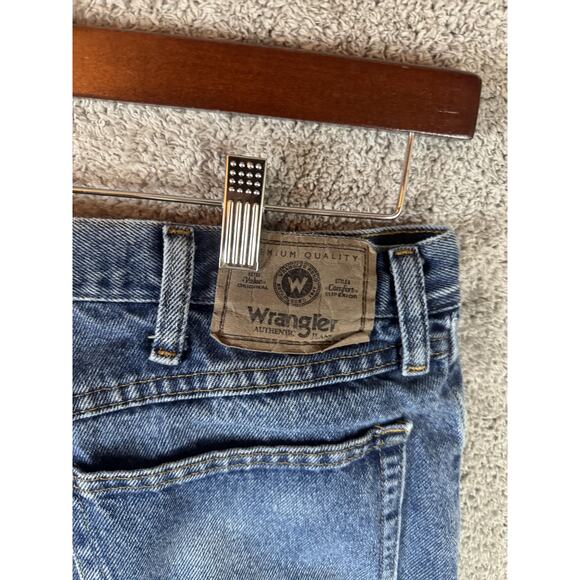Wrangler Jeans Mens 34x29 Blue Relaxed Fit Denim Five Pocket Zip Fly 975-60WDR - Picture 11 of 15